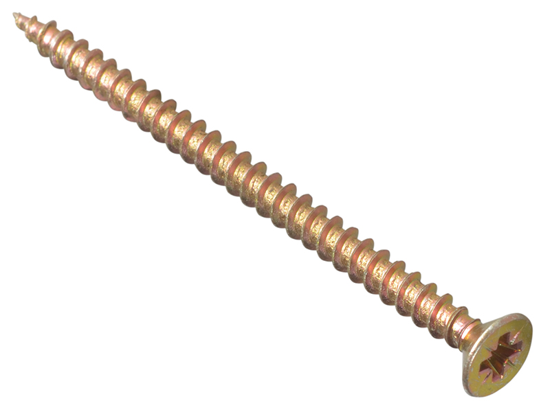 FORMPS4560Y - Multi-Purpose Pozi Compatible Screw CSK ST ZYP 4.5 x 60mm Box 100
