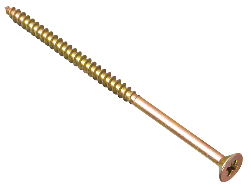 FORMPS5120Y - Multi-Purpose Pozi Compatible Screw CSK ST ZYP 5.0 x 120mm Box 100