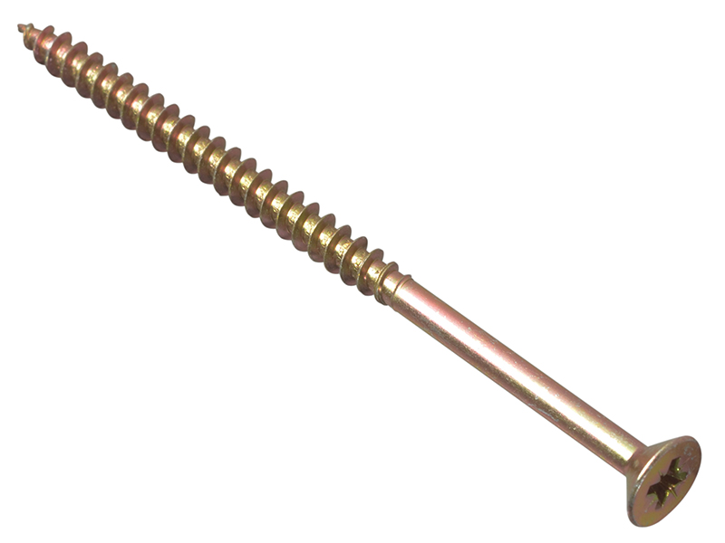 FORMPS690Y - Multi-Purpose Pozi Compatible Screw CSK ST ZYP 6.0 x 90mm Box 100