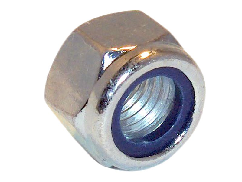 FORNYLOC12G - Hexagon Nut & Nylon Insert ZP M12 Bag 50
