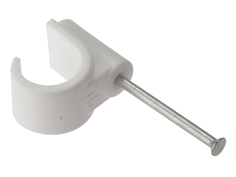 FORPCMN22 - Pipe Clip with Masonry Nail 22mm Box 100