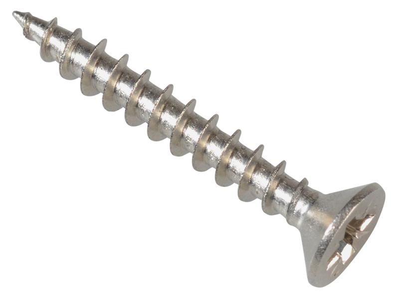 FORPOZI3525S - Multi-Purpose Pozi Compatible Screw CSK ST S/Steel 3.5 x 25mm Box 200