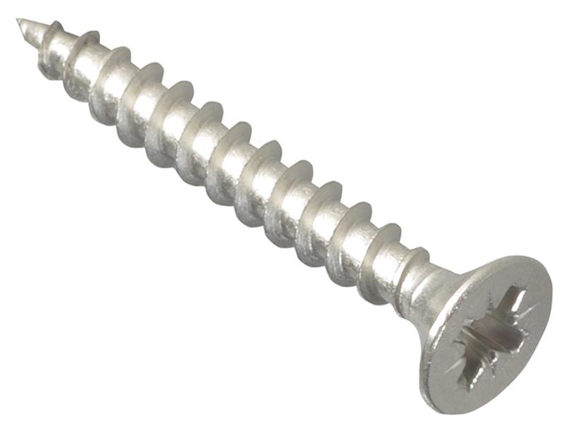FORPOZI430S - Multi-Purpose Pozi Compatible Screw CSK ST S/Steel 4.0 x 30mm Box 200