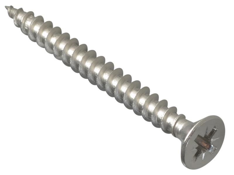 FORPOZI550S - Multi-Purpose Pozi Compatible Screw CSK ST S/Steel 5.0 x 50mm Box 200