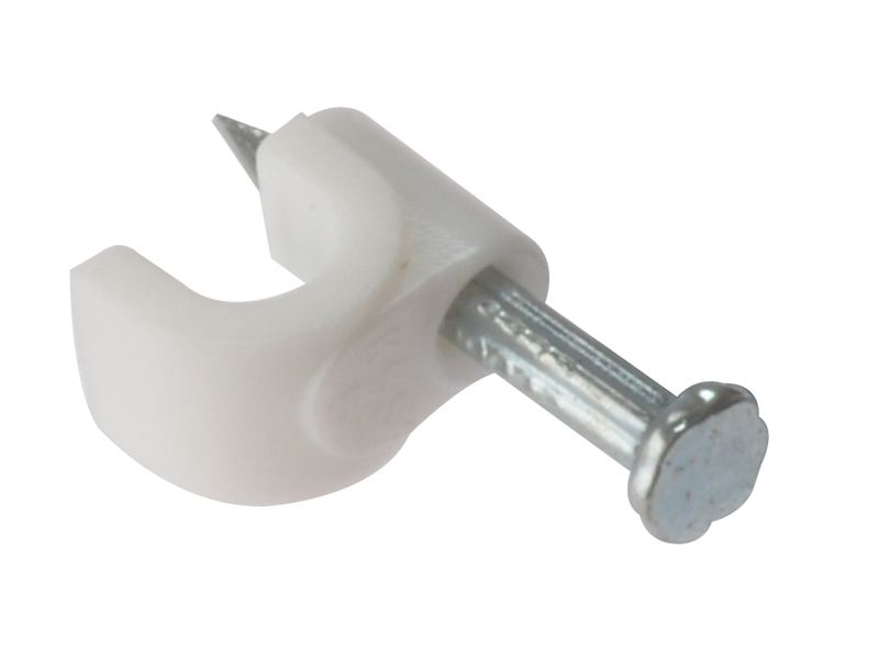 FORRCC45W - Cable Clips Round White 4-5mm Box 200