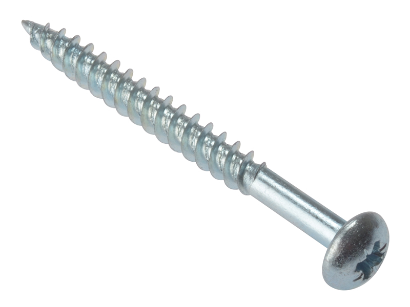 FORRH11210ZP - General Purpose Pozi Compatible Screw Round Head TT ZP 1.1/2in x 10 Box 200