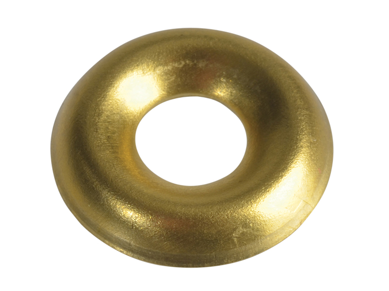 FORSCW6BM - Screw Cup Washers Solid Brass Polished No.6 Bag 200