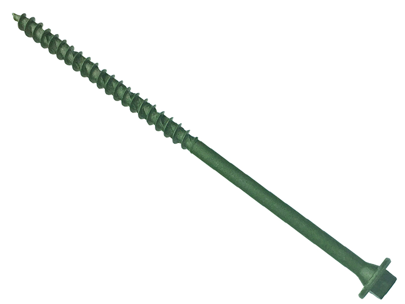 Hexagonal/Torx Compatible Timber T30 Screws Green 7x250mm Tub 40