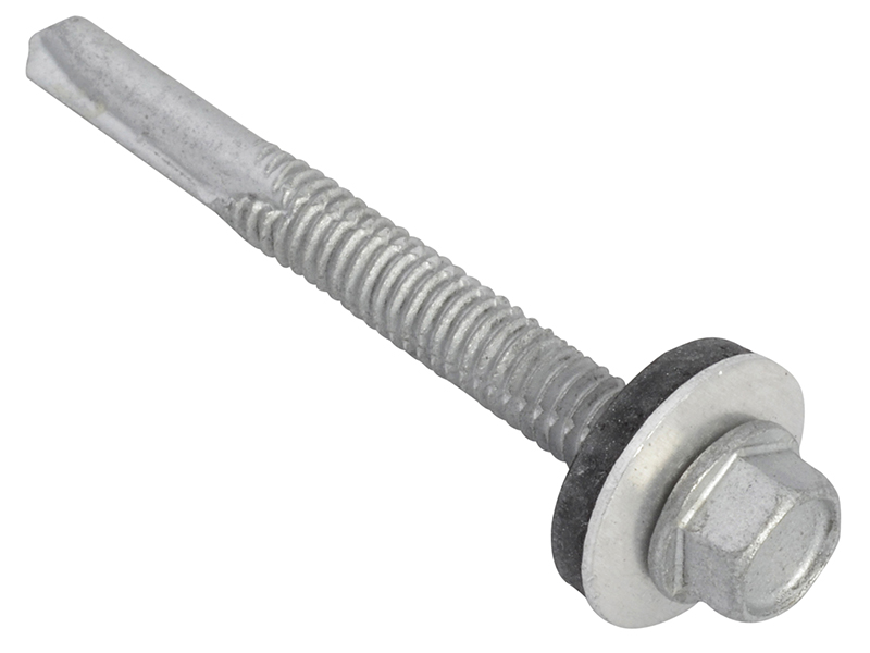 FORTFHH5551 - TechFast Hex Head Roofing Screw Self-Drill Heavy Section 5.5 x 51mm Pack 100