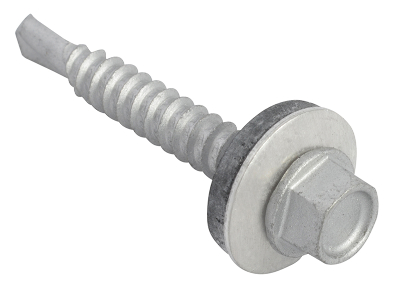 FORTFHL5538 - TechFast Hex Head Roofing Screw Self-Drill Light Section 5.5 x 38mm Pack 100