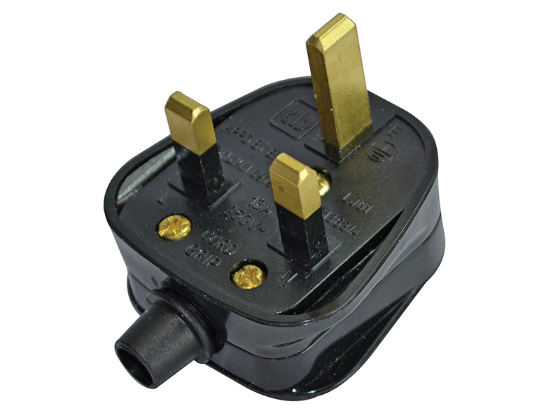 FPPPLUG13R - Black Plug 13A