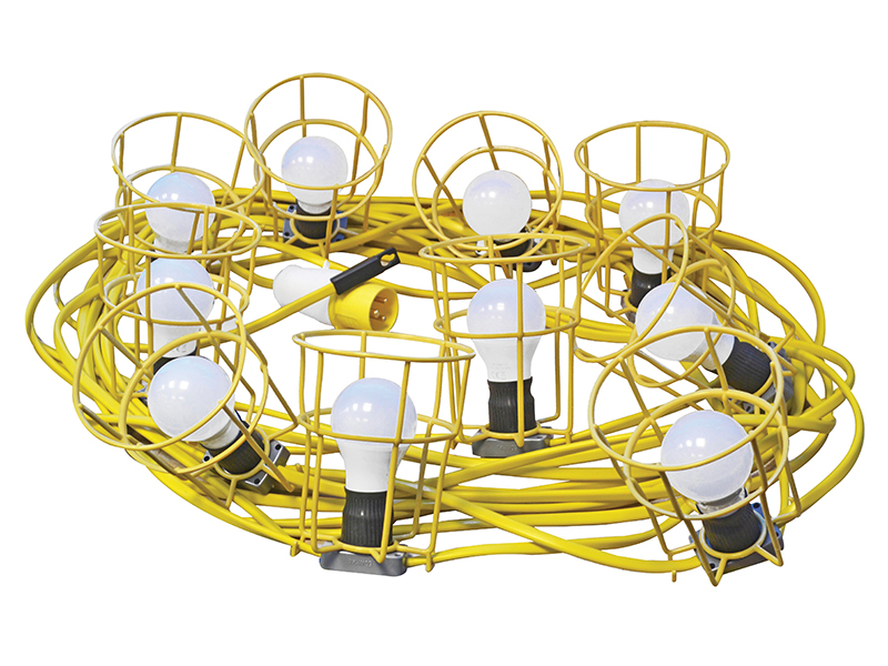FPPSLFESTLED - Festoon Lights Low Energy 10 LED Bulbs 110V 22m