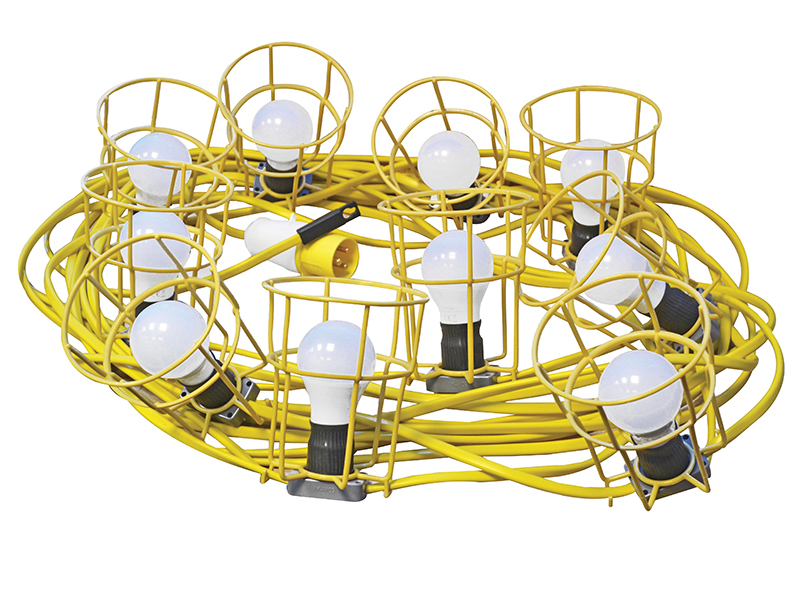FPPSLFESTOON - Festoon Lights 10 ES Bulbs 110V 22m