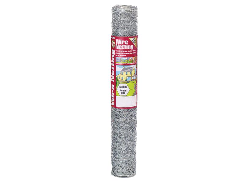 Galvanised Wire Netting 50mm Hexagon 10 x 0.9m