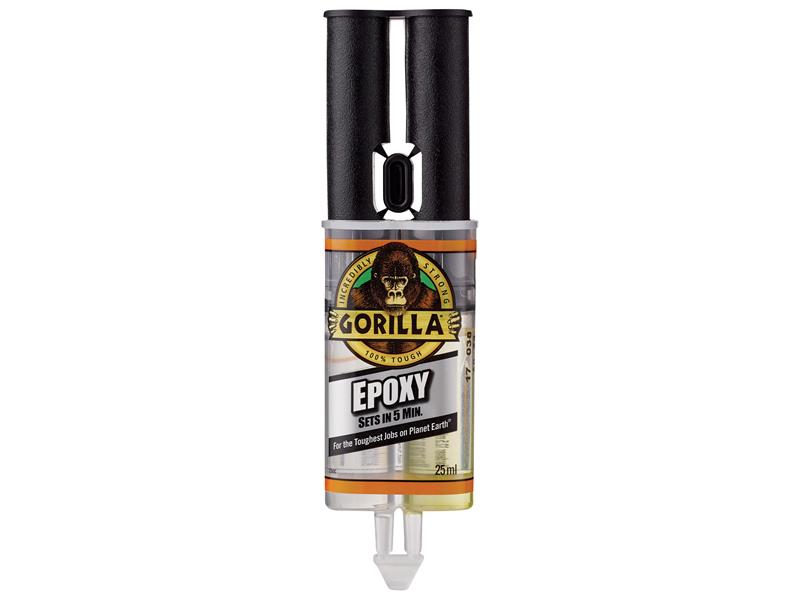 GRGGES25 - Gorilla 5 Min 2-Part Epoxy Syringe 25ml