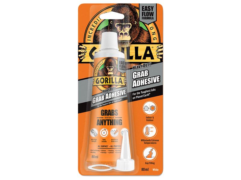 GRGHDGA80WH - Gorilla Heavy-Duty Grab Adhesive White 80ml