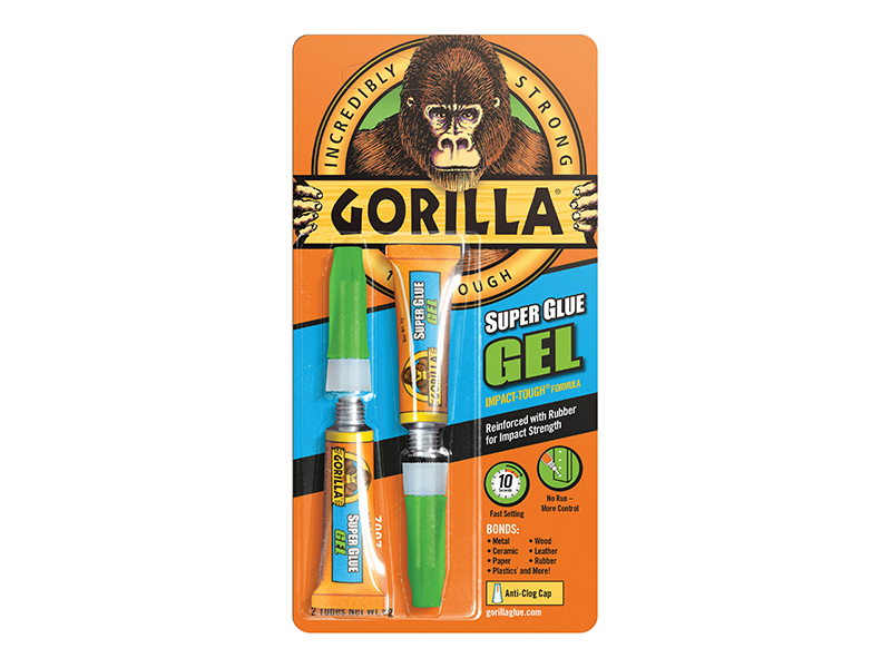 GRGSGG23 - Gorilla Superglue Gel 3g (Twin Pack)