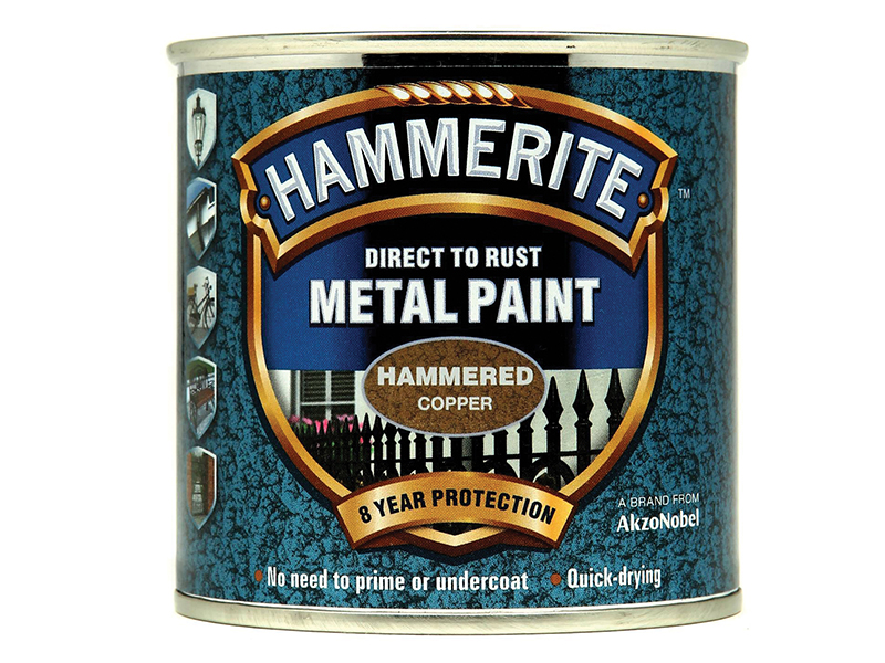 HMMHFCO250 - Direct to Rust Hammered Finish Metal Paint Copper 250ml