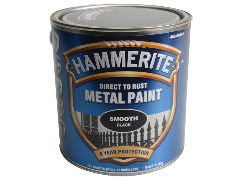 HMMSFB25L - Direct to Rust Smooth Finish Metal Paint Black 2.5 Litre