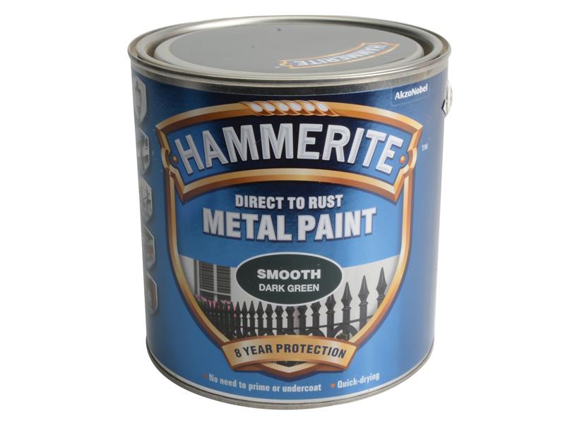 HMMSFDG25L - Direct to Rust Smooth Finish Metal Paint Dark Green 2.5 Litre