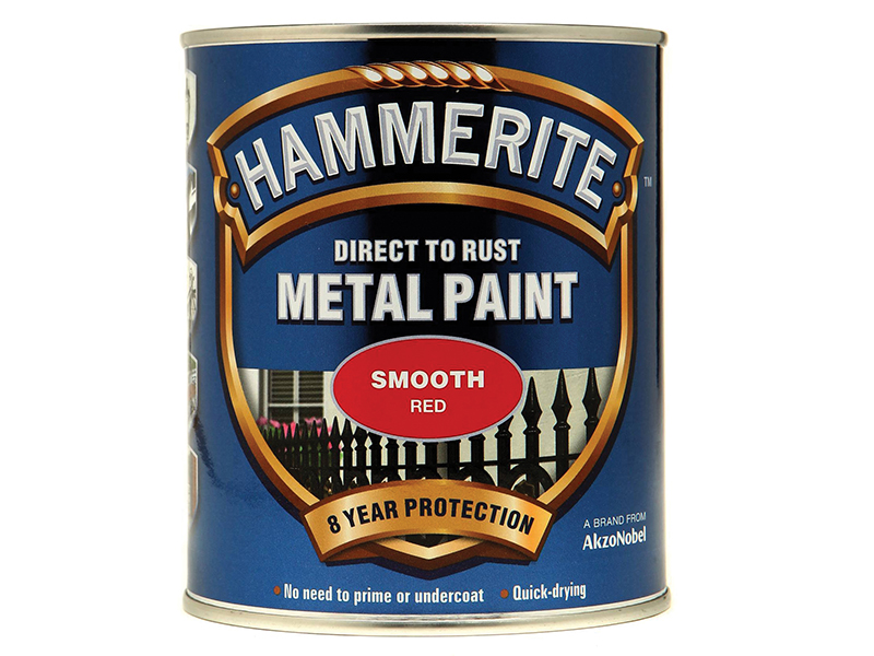 HMMSFR750 - Direct to Rust Smooth Finish Metal Paint Red 750ml