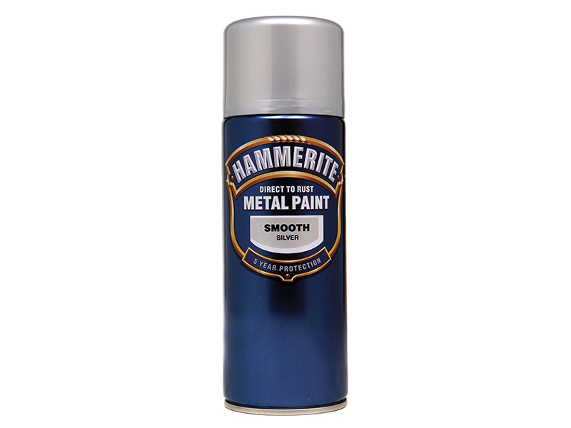 HMMSFSIAERO - Direct to Rust Smooth Finish Aerosol Silver 400ml