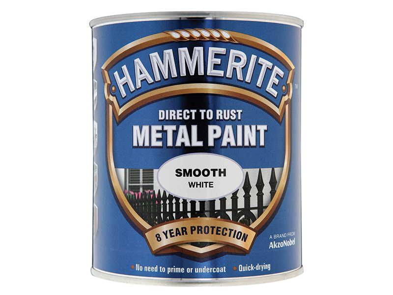 HMMSFW750 - Direct to Rust Smooth Finish Metal Paint White 750ml
