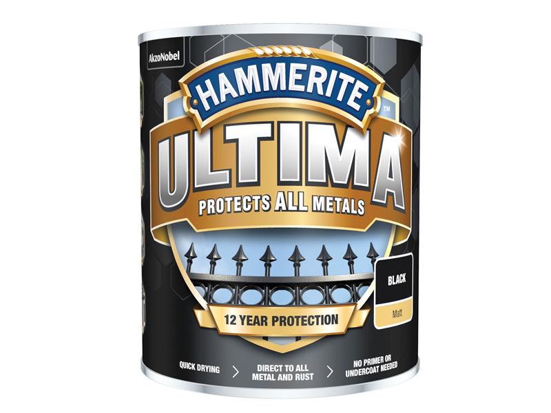 HMMUMMBL750 - Ultima Metal Paint Matt Black 750ml
