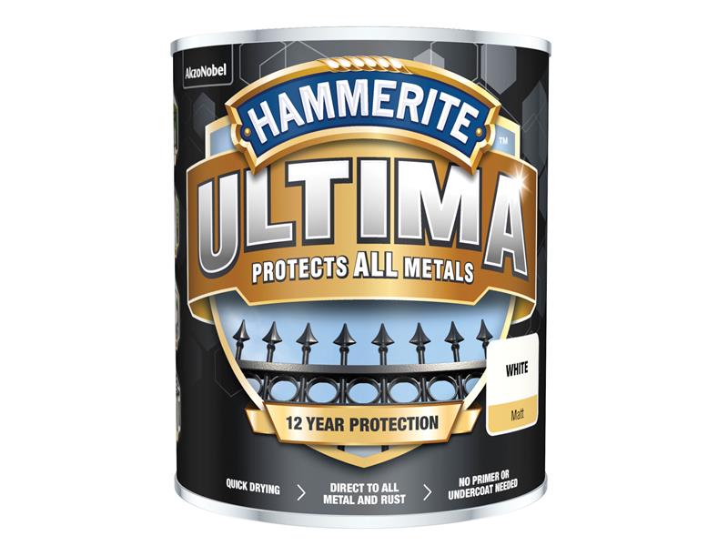 HMMUMMWH750 - Ultima Metal Paint Matt White 750ml