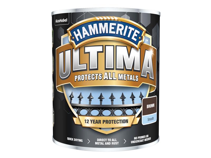 HMMUMSBR750 - Ultima Metal Paint Smooth Brown 750ml