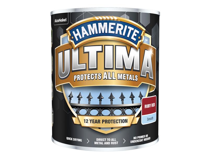 HMMUMSRR750 - Ultima Metal Paint Smooth Ruby Red 750ml