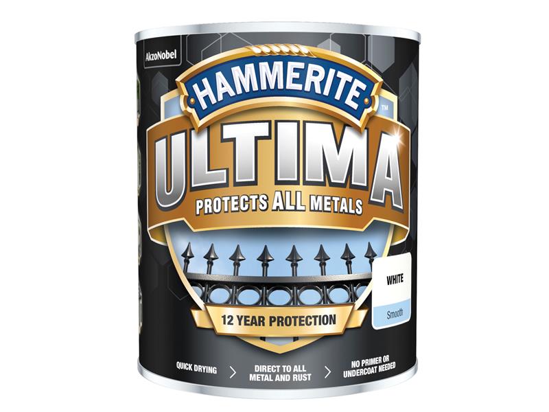 HMMUMSWH750 - Ultima Metal Paint Smooth White 750ml