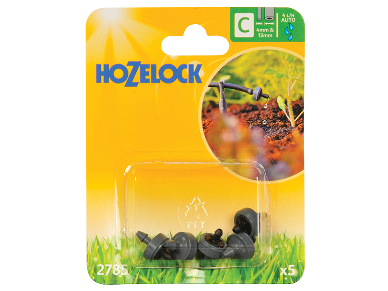 HOZ2785 - End Line Pressure Dripper 4mm/13mm (5 Pack)