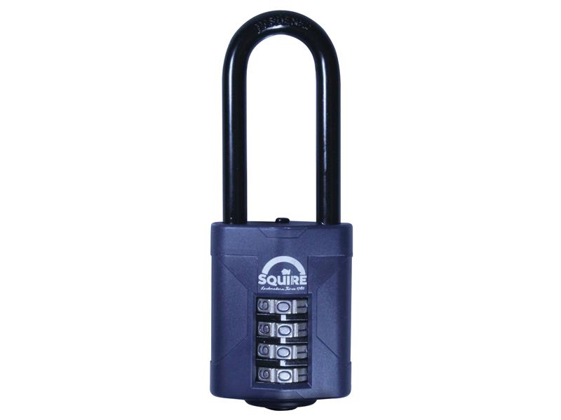 HSQCP5025 - CP50/2.5 Combination Padlock 4-Wheel 50mm Extra Long Shackle 63.5mm