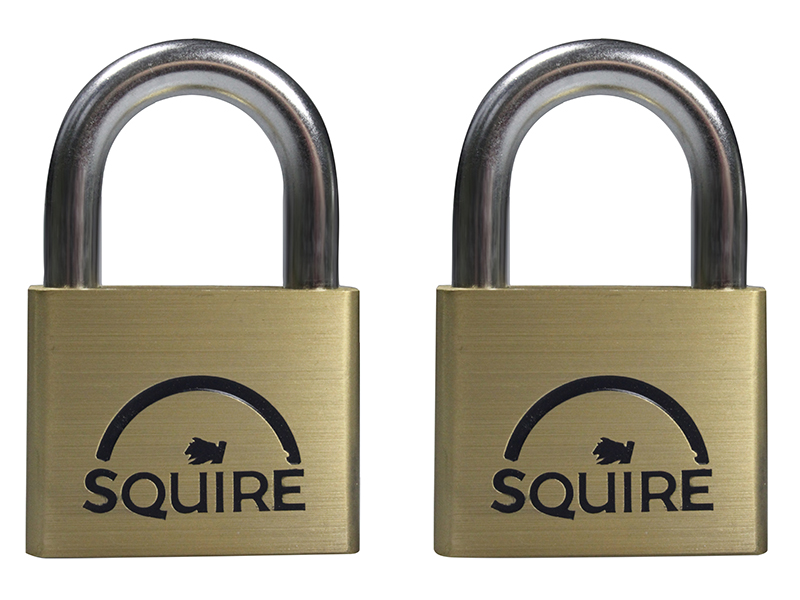 HSQLN4T - LN4T Lion Brass Padlocks 5-Pin 40mm Twin Pack (2 x LN4KA)