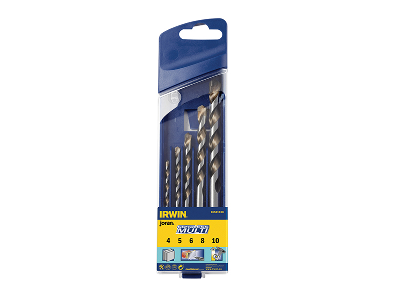 Cordless Multi-Purpose Drill Bit Set 5 Piece 4-10mm