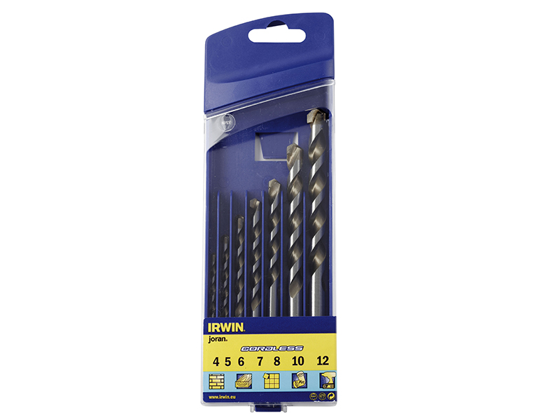 IRW10501940 - Cordless Multi-Purpose Drill Bit Set 7 Piece 4-12mm