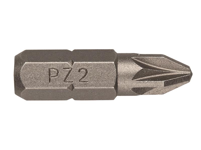 Screwdriver Bits Pozi PZ2 25mm (Pack 10)