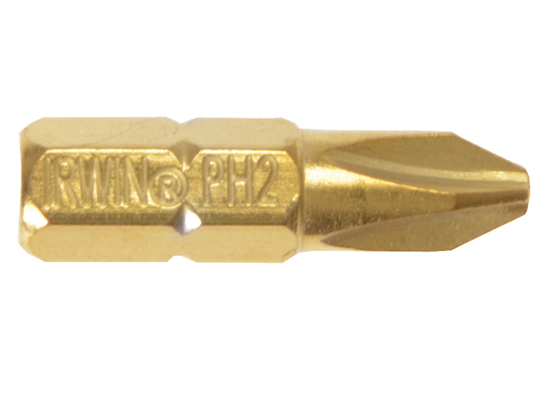 IRW10504392 - Screwdriver Bits Phillips PH2 25mm Titanium (Pack 2)