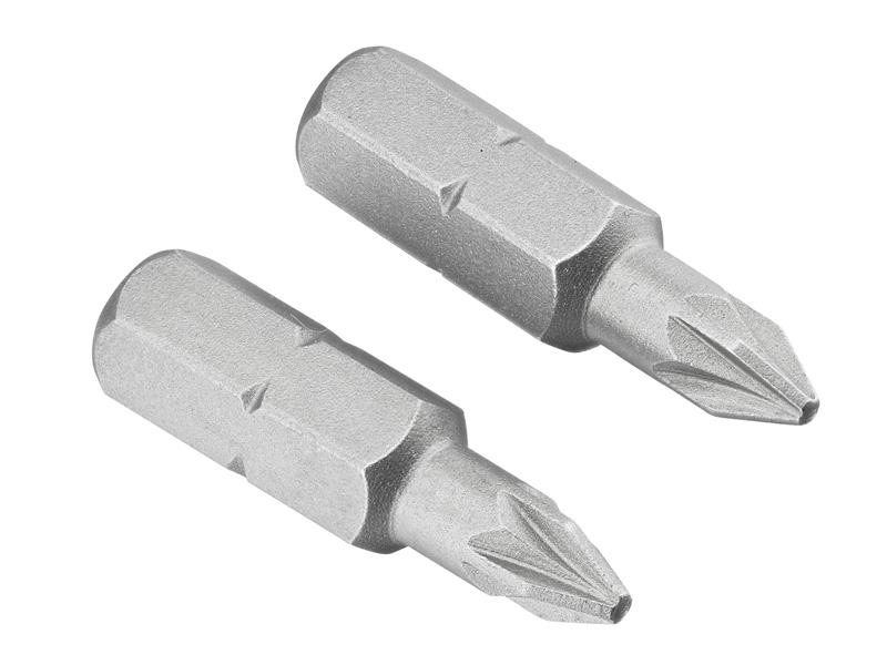 Screwdriver Bits Pozi PZ1 25mm (Pack 2)