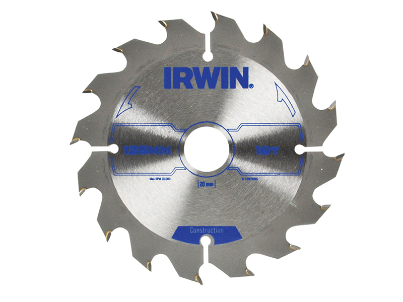 IRW1897086 - Construction Circular Saw Blade 125 x 20mm x 16T ATB