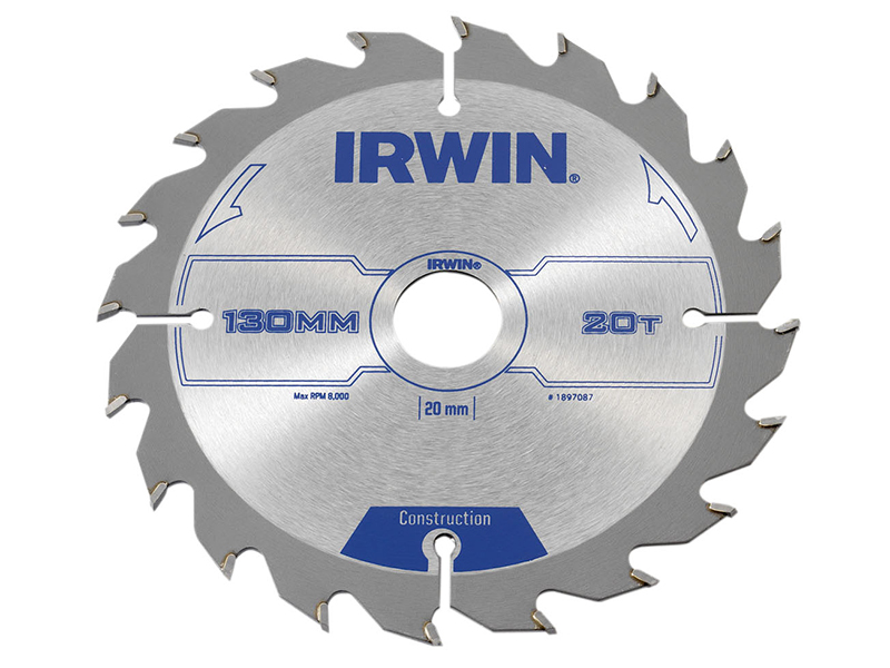 IRW1897087 - Construction Circular Saw Blade 130 x 20mm x 20T ATB