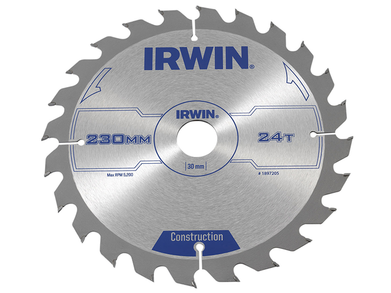 IRW1897205 - Construction Circular Saw Blade 230 x 30mm x 24T ATB
