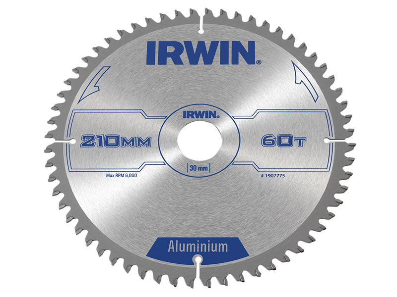 IRW1907775 - Professional Aluminium Circular Saw Blade 210 x 30mm x 60T TCG