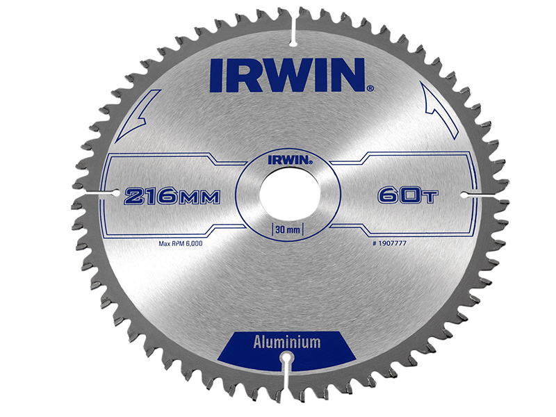 IRW1907777 - Professional Aluminium Circular Saw Blade 216 x 30mm x 60T TCG