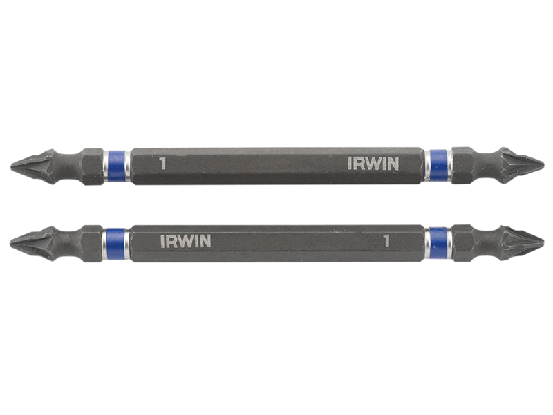 IRW1923407 - Impact Double-Ended Screwdriver Bits Pozi PZ1 100mm (Pack 2)