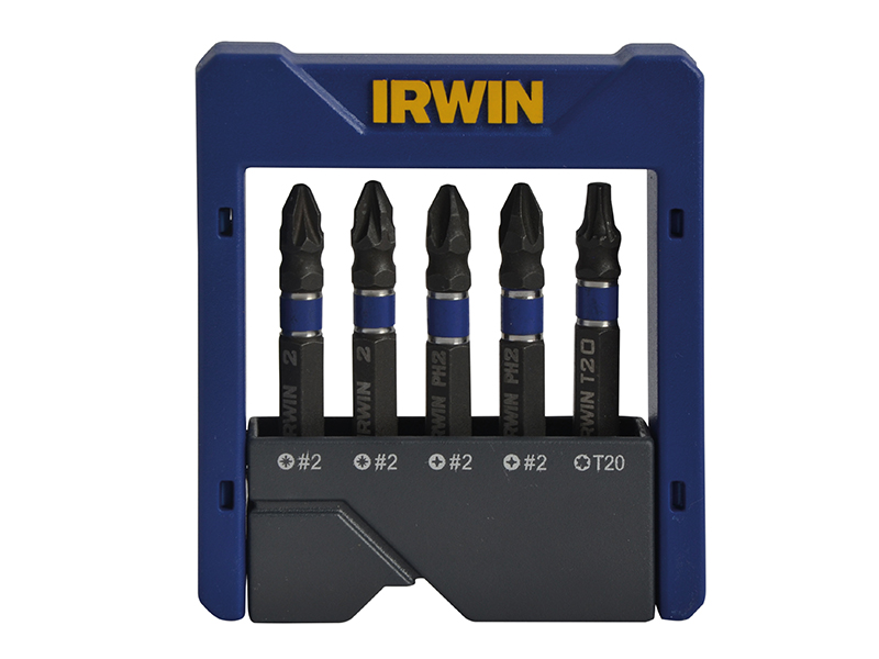 Phillips/Pozi/TORX Impact Screwdriver Pocket Bit Set 5 Piece