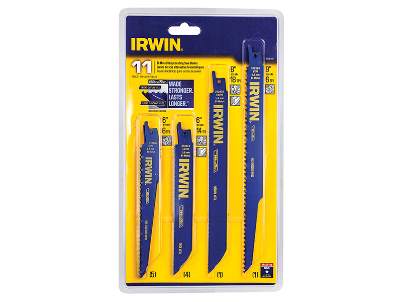 Bi-Metal Reciprocating Blade Set 11 Piece