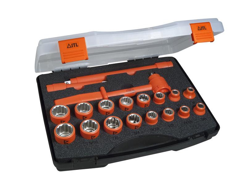 ITL03095 - Insulated Socket Set of 19 1/2in Drive