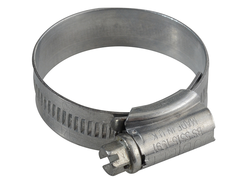 JUB1X - 1X Zinc Protected Hose Clip 30 - 40mm (1.1/8 - 1.5/8in)